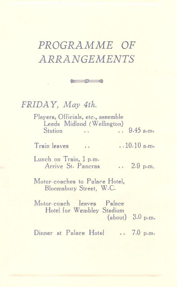 Programme of Arrangements