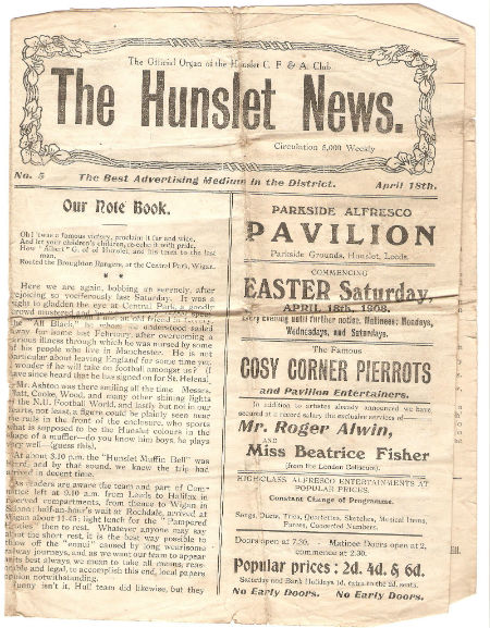 Hunslet News 1908